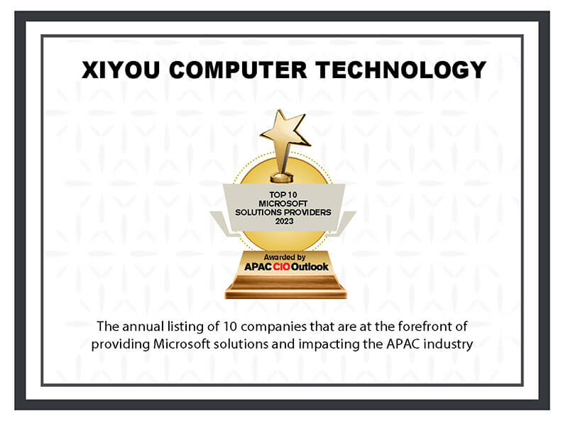 APAC CIO Outlook Top 10 Microsoft Solution Provider 2023 award